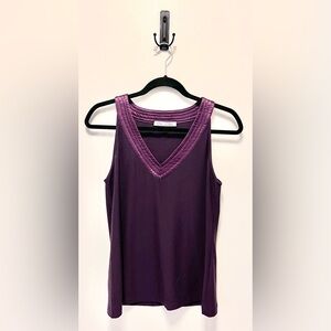 Oscar De La Renta Purple Tank Top, Size Small💜 **NEW!!🎁**